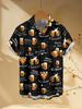 Funny Men's Hawaiian Shirt 3D Beer Themed Short Sleeve Lapel Shirts Summer Casual Tops Loose Shirts Holiday Wear Men Clothing