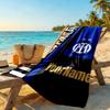 Inter Milan Personalized Name Beach Towel Quick-Dry Soft Microfiber Portable for SwimmingBeachCamping Travel Beach AccessoriesGym