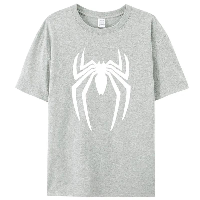 Summer Spider T-Shirt Short Sleeve Sport Cartoon Hero Tops Tees Oversized Streetwear Casual T Shirts Designer Unisex Clothing