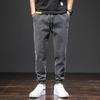 Spring Autumn Cargo Jeans Men Streetwear Denim Jogger Pants Men Baggy Harem Jean Trousers Plus Size Black Blue