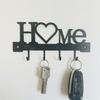 New Metal Key Holder Accessories with Screws Key Hanger Black Wall Mounted Key Holder Home Organizer