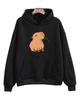Funny Capybara Print Mikina Dámské/Pánské Kawaii Kreslené topy Mikina pro dívky Unisex Fashion Harajuku Grafické Pulovry s kapucí