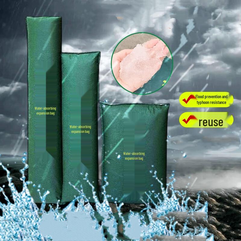 Water Absorbing Expandable Flood Barrier Bag