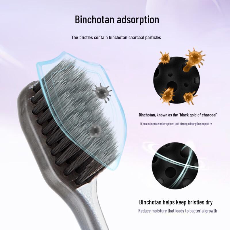 Shuke Carbon Filament Toothbrush 2-Pack
