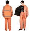 Reflective cotton-padded clothes on duty, cotton-padded raincoat set, winter outdoor traffic rescue, windproof and waterproof cotton-padded raincoat