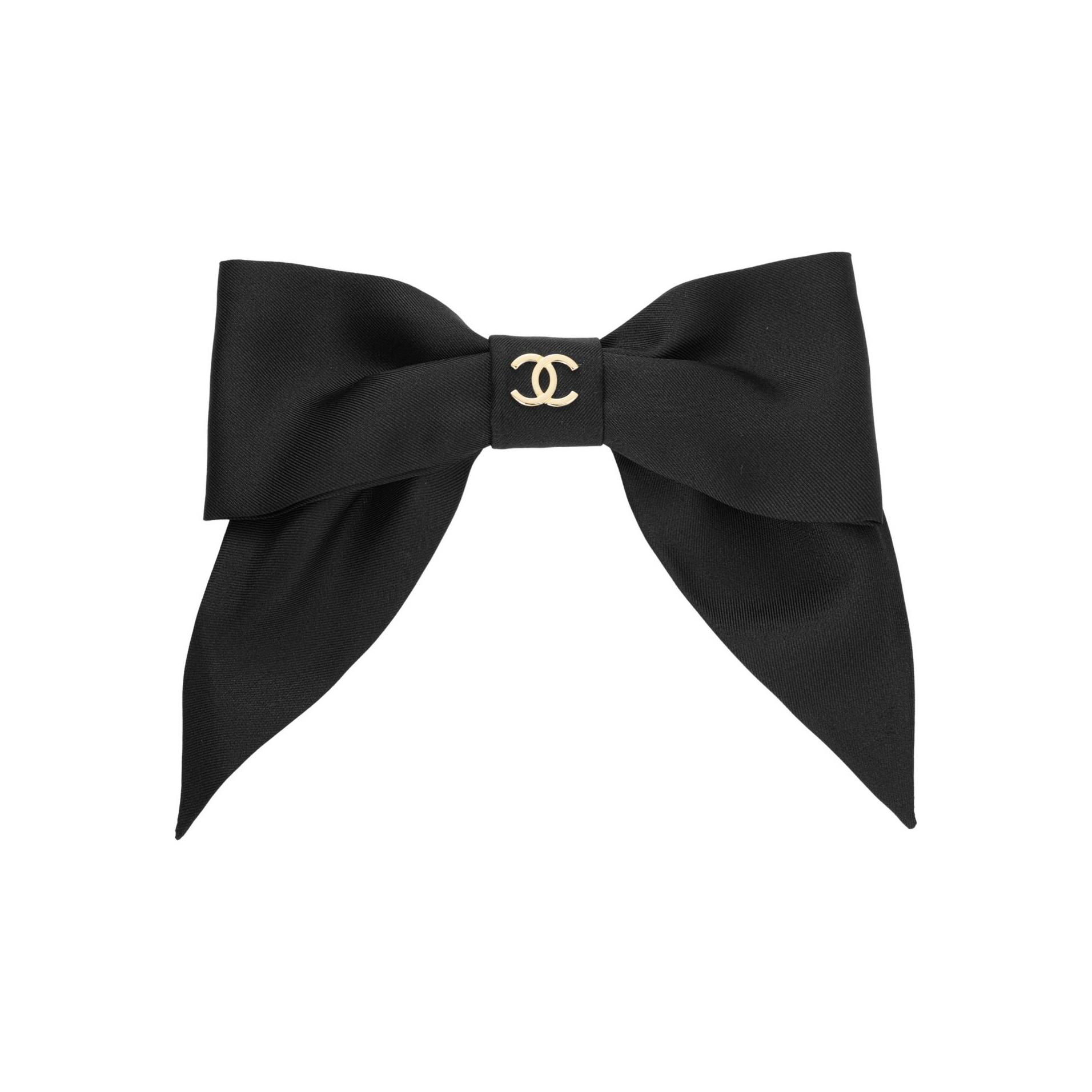

Затискач для волосся Chanel з бантом та логотипом Double C, твіл, жіночі аксесуари для волосся, чорний AA9854-B15898-NV653 Basic Packaging-Box Not Included,F,Black