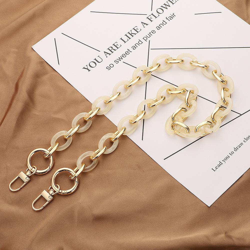 1Pcs New 40/60cm Acrylic Handbag Chains Shoulder Bag Strap DIY Purse Chain Resin Chains Handles Belt Parts Bag Accessories