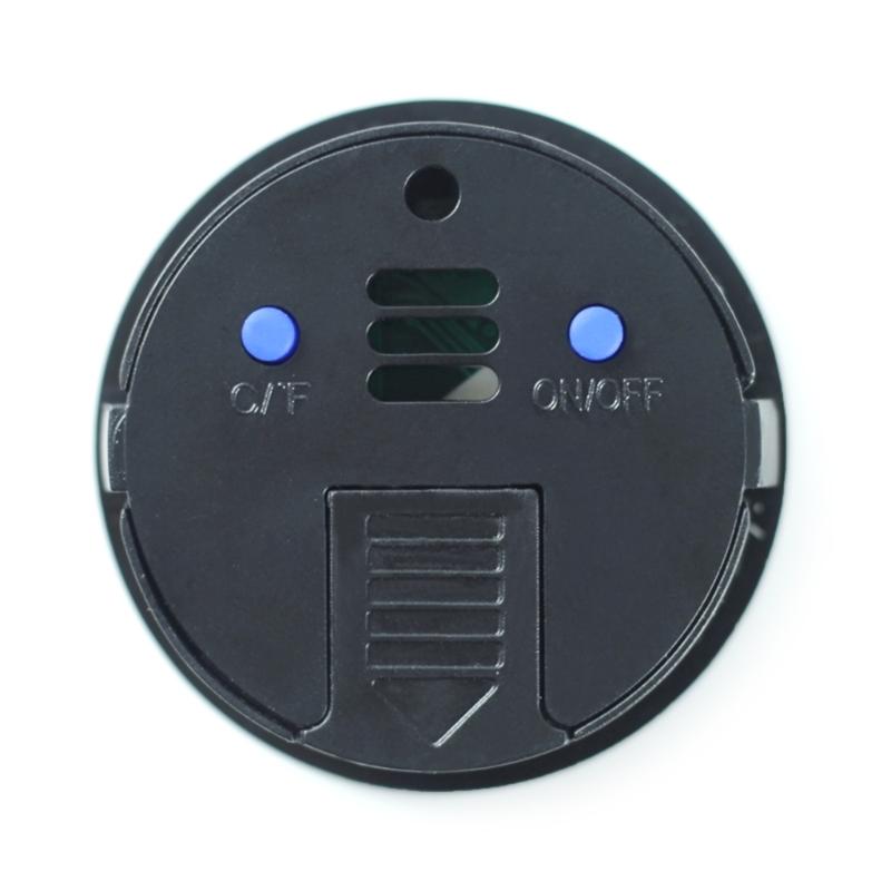 Elektronisches LCD Digitales Thermometer Hygrometer Runder Temperatur-Feuchtigkeitsmesser für Reptilien Glasbehälter Aquarium