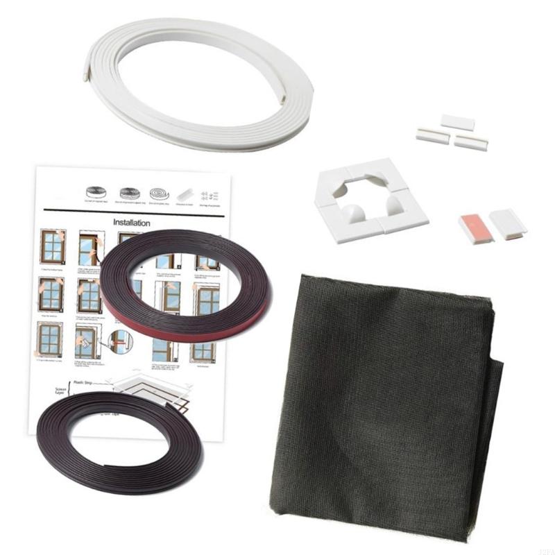 Adjustable Fiberglass Insect Window Screen Adhesive Easy Installation