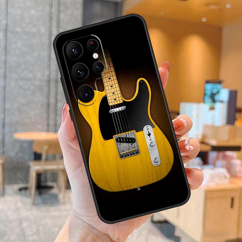 

Guitar Music Case For Samsung Galaxy S23 S21 S22 Ultra S8 S9 S10 Note10 Plus Note 20 Ultra S20 FE Cover Galaxy S10 Plus