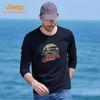 JEEP Xinjiang Long-Staple Cotton Long Sleeve T-Shirt for Men