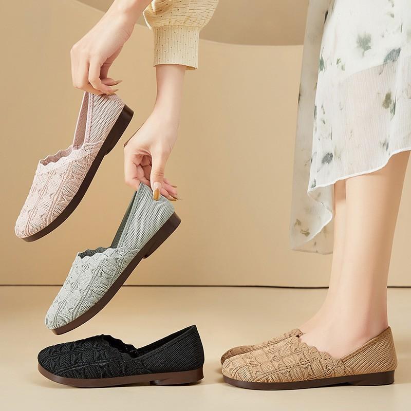 New shallow single shoes casual mother shoes breathable
