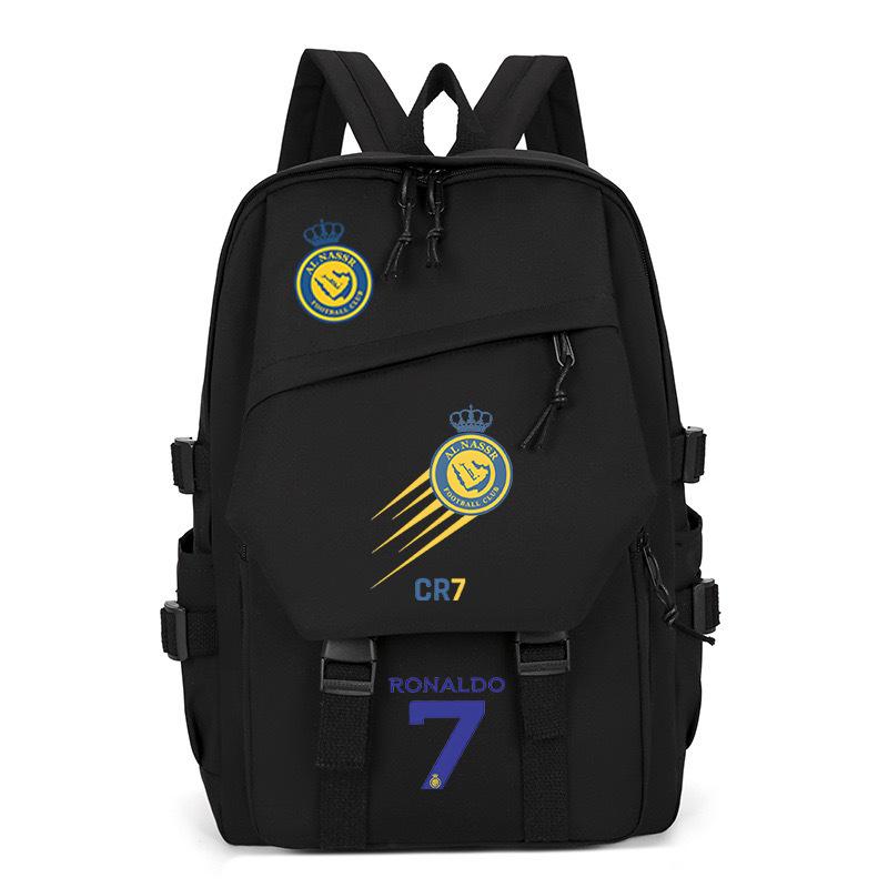 Football Player C Luo Peripheral Printing Trend Schoolbag Junior High School High School Students Large Capacity Spine Backpack