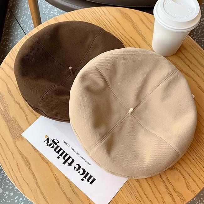 New Autumn Women's Beret Fashion British Style Artist Hat Retro Versatile Show Small Face
