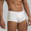 INCERUN Mens Ribbed Boxer Briefs Low Rise Underwear Trunks Homewear Breathable Shorts Pajama Bottoms