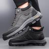 Fashion 2025 New Anti Slip Outdoor Hiking Boots for Men Men's Lace Up Boots Winter Warm Fur Lined Casual Shoes High Top Ankle Boots
