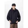Men's Plus Size Fleece-Lined Button Hoodie - Oversized, Thickened Long Sleeve for Autumn/Winter