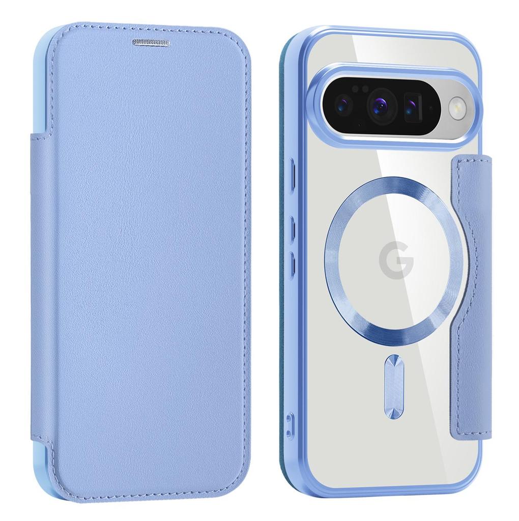 Für Google Pixel 8A 9 10 Serie. Gold Shield Magnetische Business-Ledertasche - MagSafe-kompatibel, mit RFID-blockierenden Kartenschlitzen & Linsenschutz