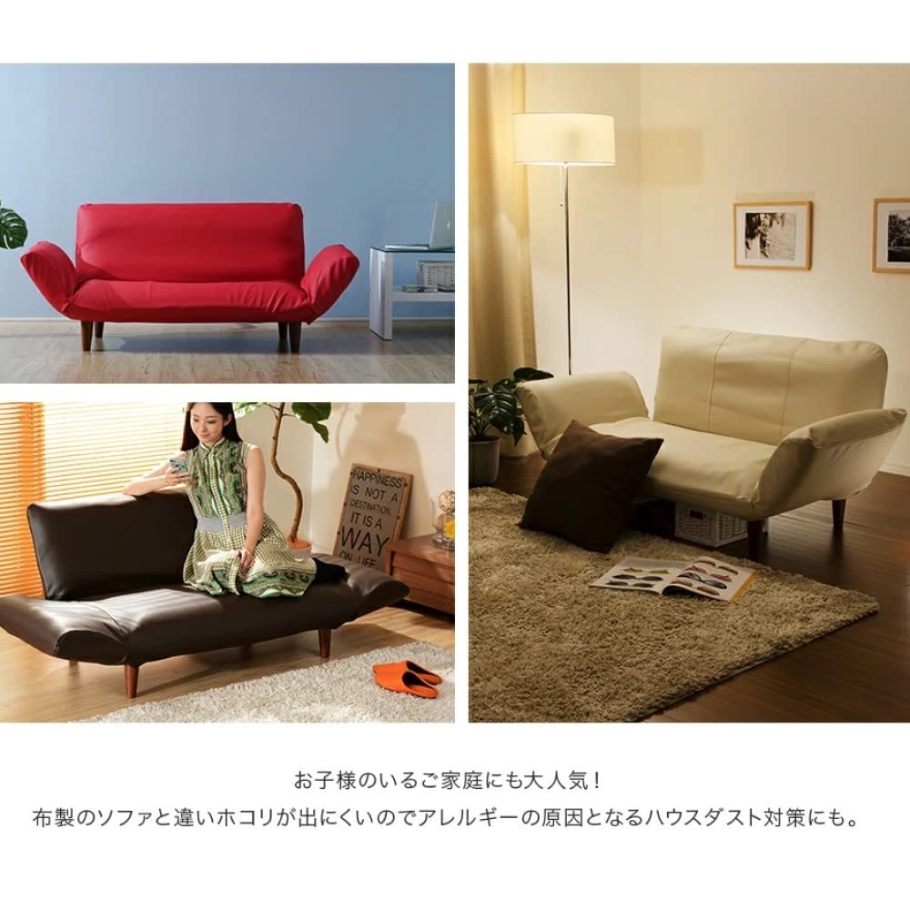 Cellutane Sofa Cover, Wa-Raku No Goku, 2-Seater, Denim-Style Ash Gray, D01f-606GRY