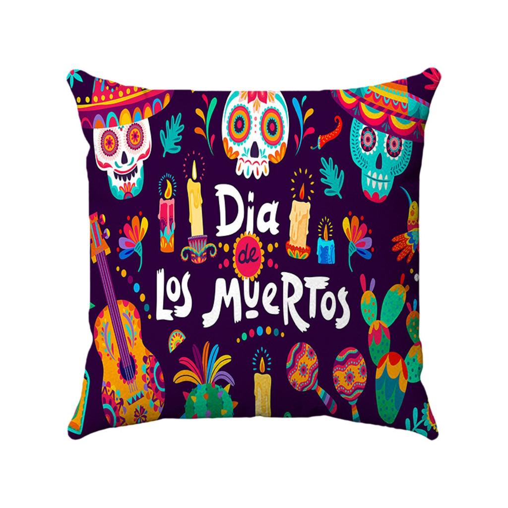 Halloween Festival Decoration Living Room Sofa Cushion Pillow Cover Offices Waist Pillow Cover (excluding Core)