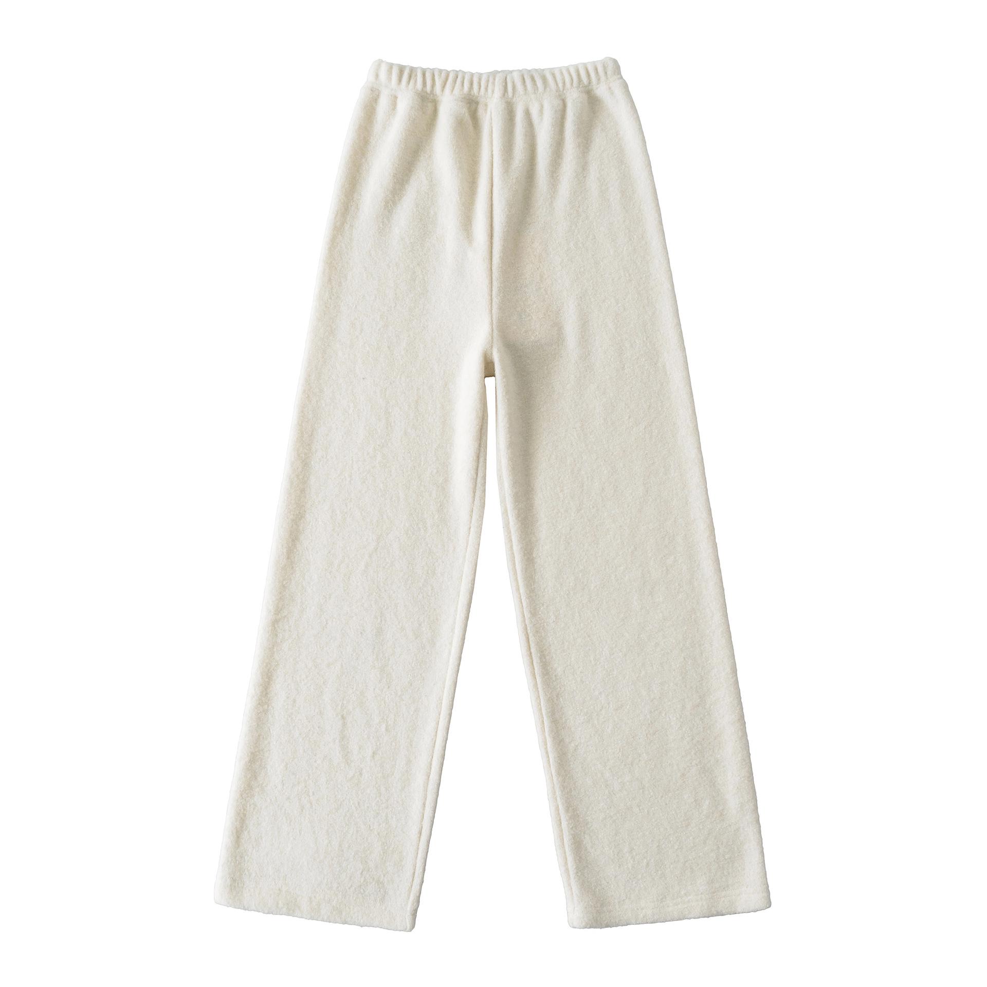 

NSSF Autumn American Girl Elastic Waist Loose Straight-Leg Casual Pants M (Regular) белый