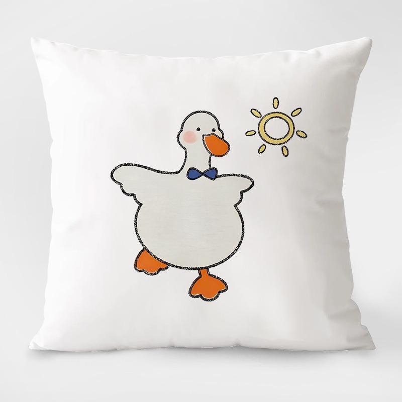 Cute Cartoon Animal Simple Pillowcase Dormitory Decoration Office Living Room Sofa Home Pillowcase
