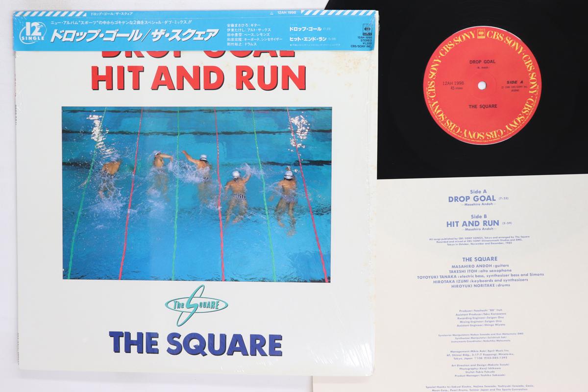 

12inch Record SQUARE Drop Goal Hit And Run 12AH1998 CBS SONY 1986 Japan Obi Jazz Used
