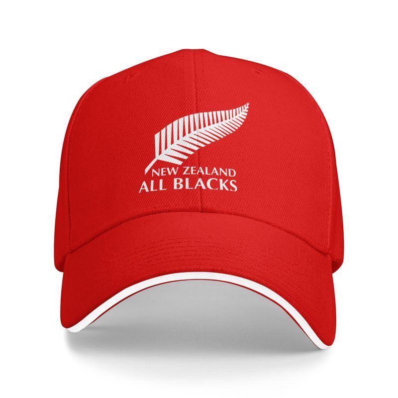 Nya Zeeland All Blacks Tryck Basebollkeps Herr Dam Hip Hop Hinkhatt Sommar Sol Pappahattar Justerbar Sandwich Snapback Kepsar
