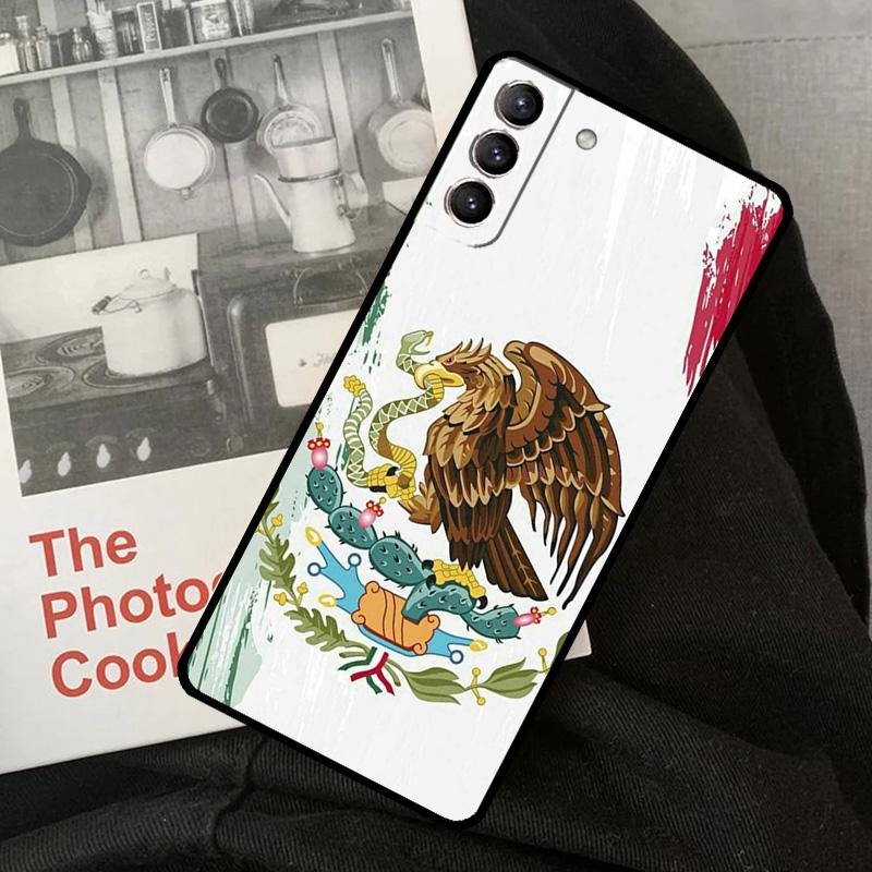 Mexico Flag Phone Case For Samsung Galaxy S24 S22 S23 Ultra S20 S21 S24 FE S9 S10 Plus Note 10 20 Ultra