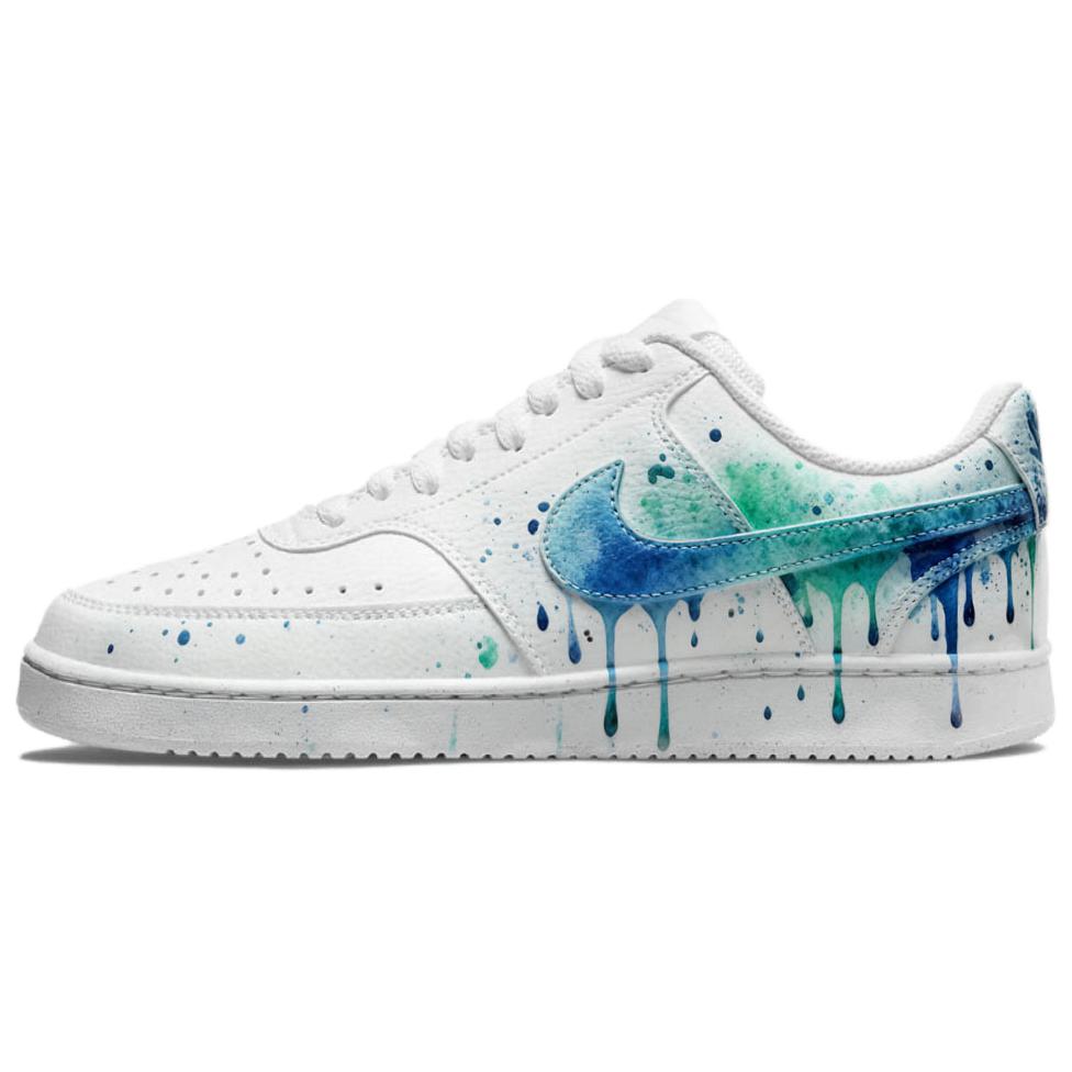 

Nike Court Vision 1 Super Body Control Leather Abrasion Resistant Low top Skateboard Shoes Men s Blue White DH2987-101(team488- ) 45