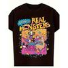 T-shirt Uomo Aaahh Real Monsters Vintage Anni '90 Show TV - Personaggi e Loghi Iconici dei Mostri, Morbida Maglietta da Collezione Retrò per Fan della Nostalgia Anni '90, Casual