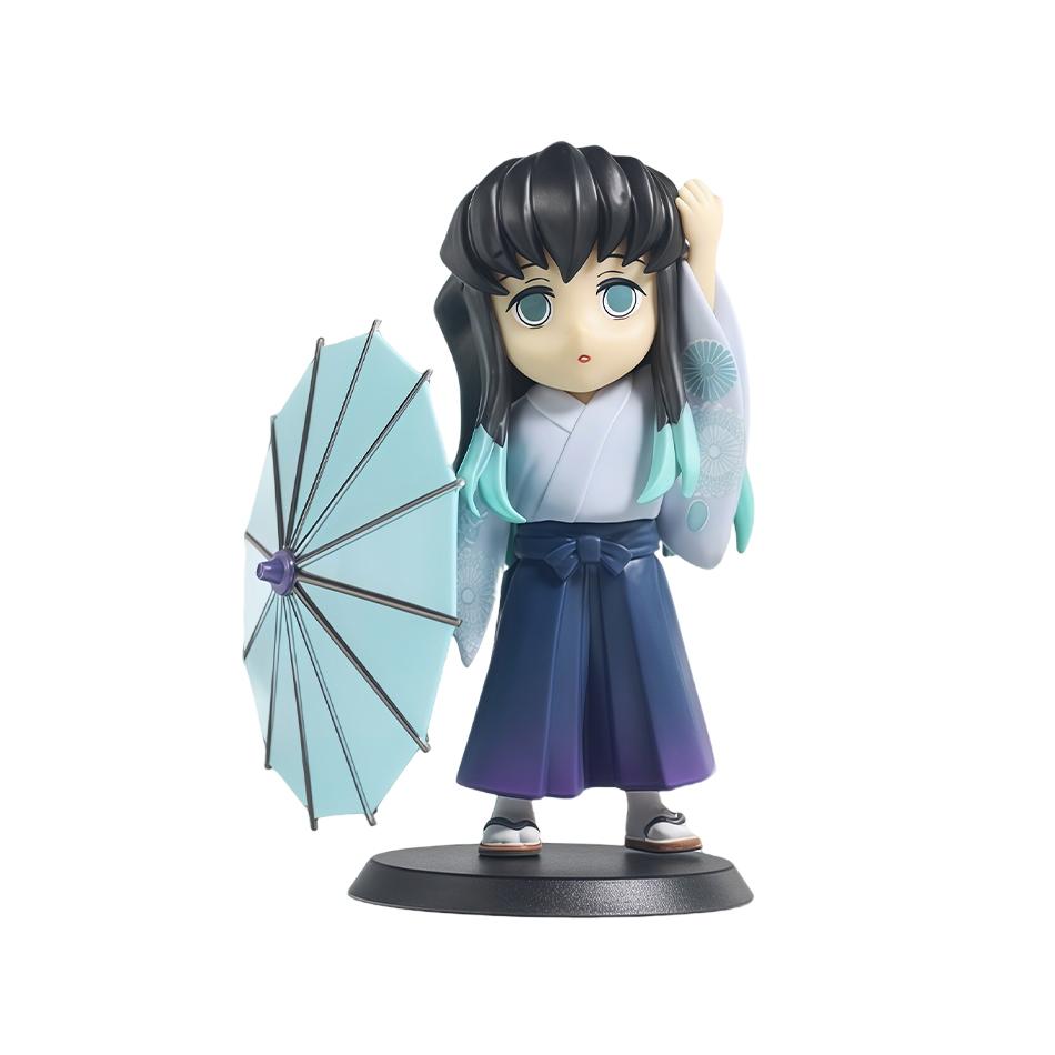 Latest 1-12Pcs Figurine Plum Rain Series Kochou Shinobu Tomioka Giyuu Mitsuri Figurine Plaything Gift For Kids