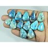 195Cts. Natural Shattuckite Pear Shape Cabochon Loose Gemstone 13 Pcs Lot C-3915
