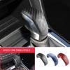ABS Carbon Fiber Car Gear Head Shift Knob Cover Trim Stickers for Peugeot 308 308s 408 Interior Accessories