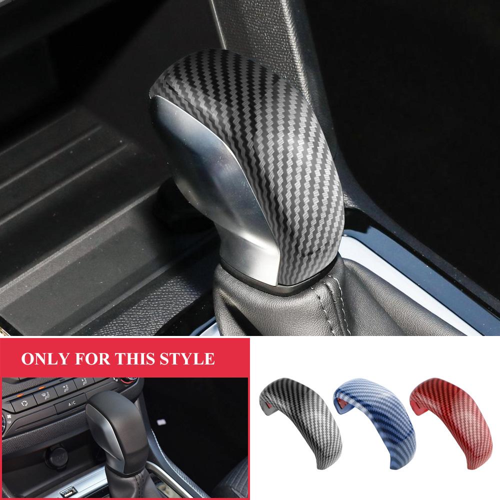 ABS Carbon Fiber Car Gear Head Shift Knob Cover Trim Stickers for Peugeot 308 308s 408 Interior Accessories