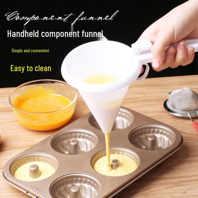 Cake Batter Dispenser & Separator with Funnel and Scale Cup