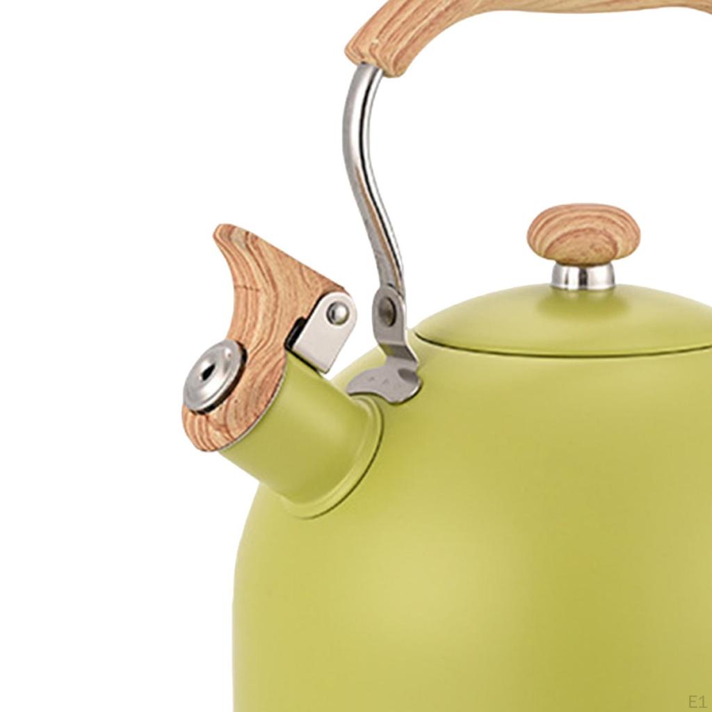 Edelstahl Pfeifen Tee Wasserkocher 2,5 L Topf mit Komfortable Griff Wasser Teekanne für