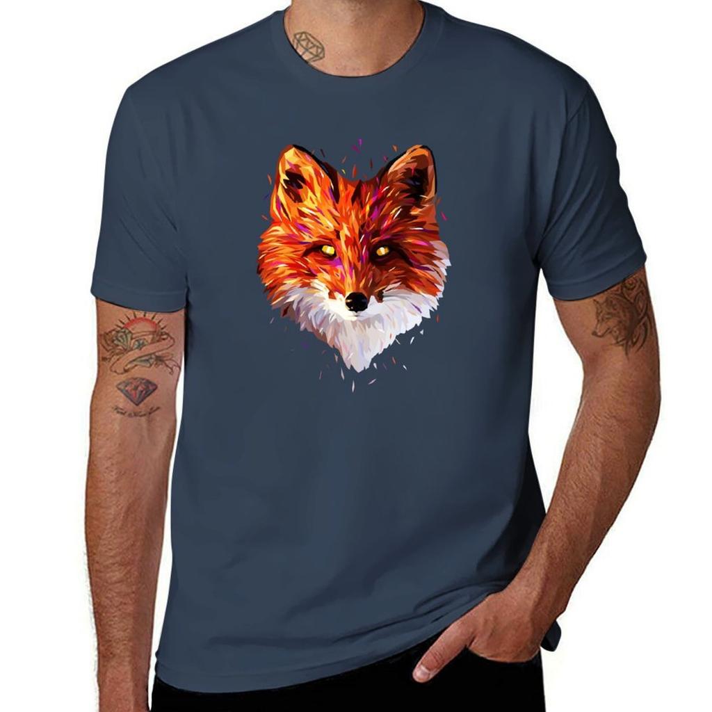 Fox Low Poly Abstract Tshirt Streetwear Print Tee Shirt
