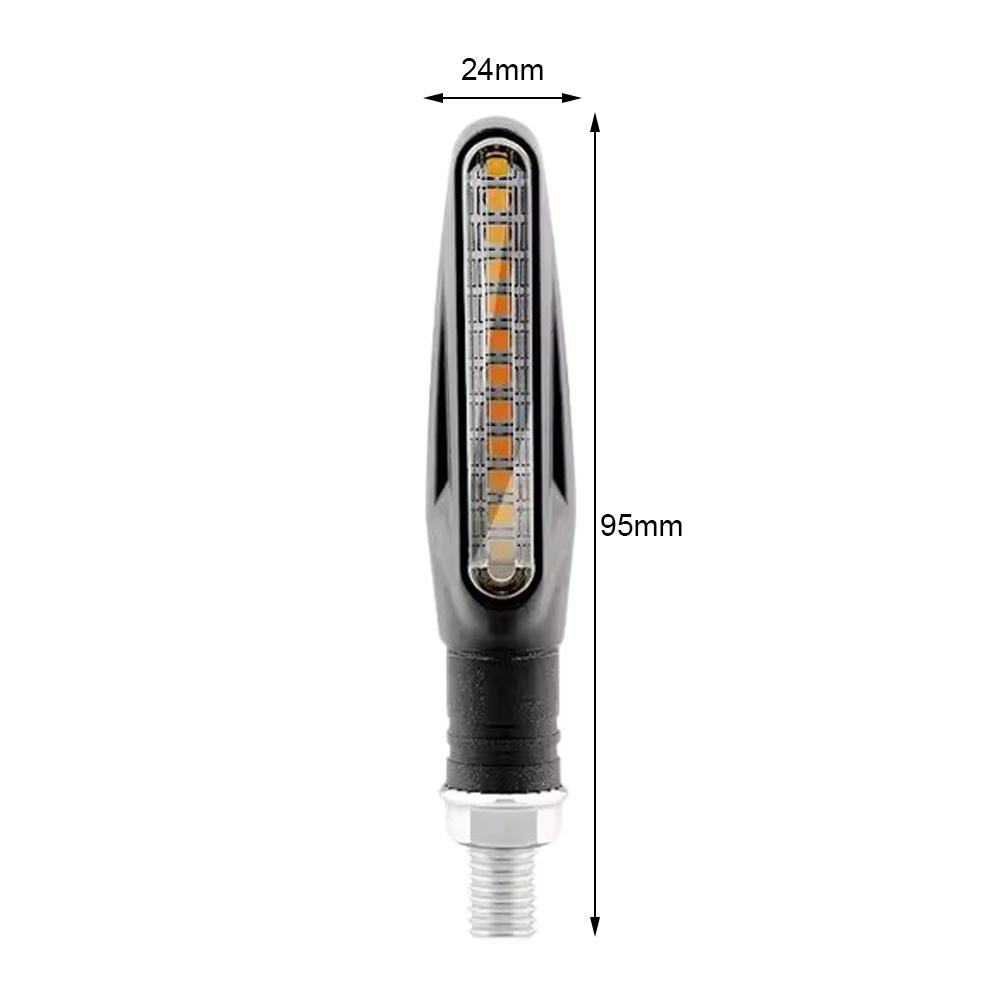 2 Stück/4 Stück Motorrad LED Blinkerleuchte Universal Tagfahrlicht Bernstein Fließender Blinker Indikator Motorrad Blinklicht Rücklicht