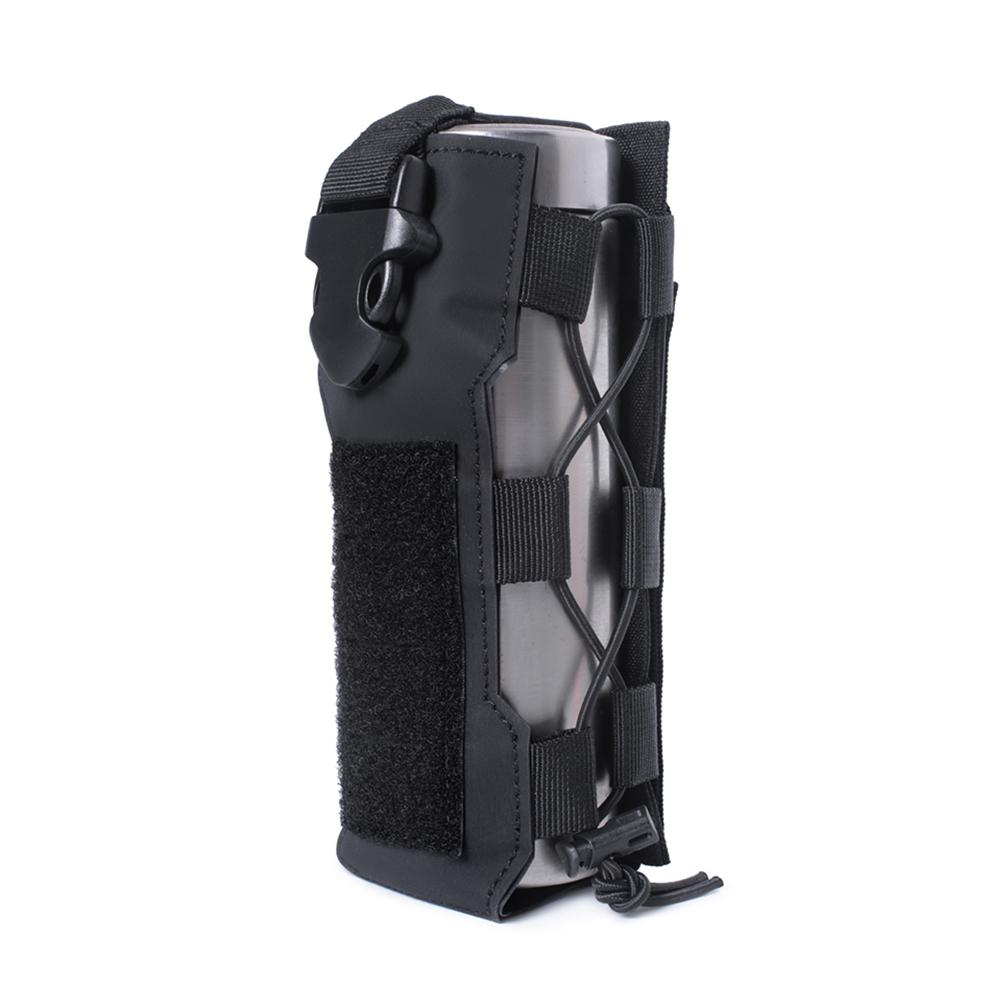 1pc Versatile Molle Water Bottle Bag for Outdoor Travel Backpacking Drawstring Bottle Kettle Holder Carrier Pouch