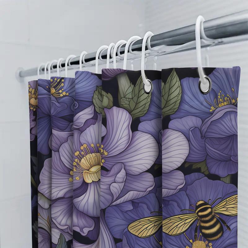 Modern Bathroom Shower Curtain Set with Geometric Pattern Black Gold 2021 Hot Selling Waterproof Decorative Showercurtain for Ho