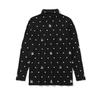 Makeuaenlona M Gn Dot Pattern Mock-Neck Ls T-Shirts Lr3Iu04M