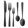 10ks (2set) Černá matná sada příborů Nůž Vidlička Lžíce Sada příborů Dezertní sada nádobí Sada nádobí z nerezové oceli Kuchyňské příbory