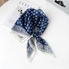 Temperament Silk Scarf Square Scarf Women's Soft Xili Yarn Versatile Scarf Sun Protection Neck Covering Scarf Cashew Nut Square Scarf Thin Scarf