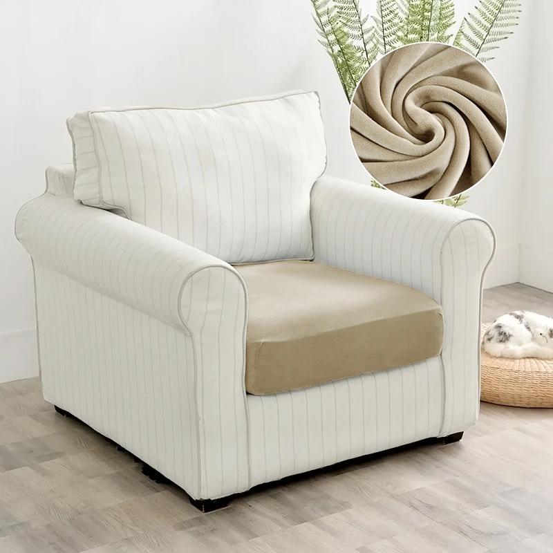 Velvet Sofa Seat Cover Cushion Cover For Living Room Thick Soft Stretch Sofa Covers Washable Sofas Slipcover For Home Hotel