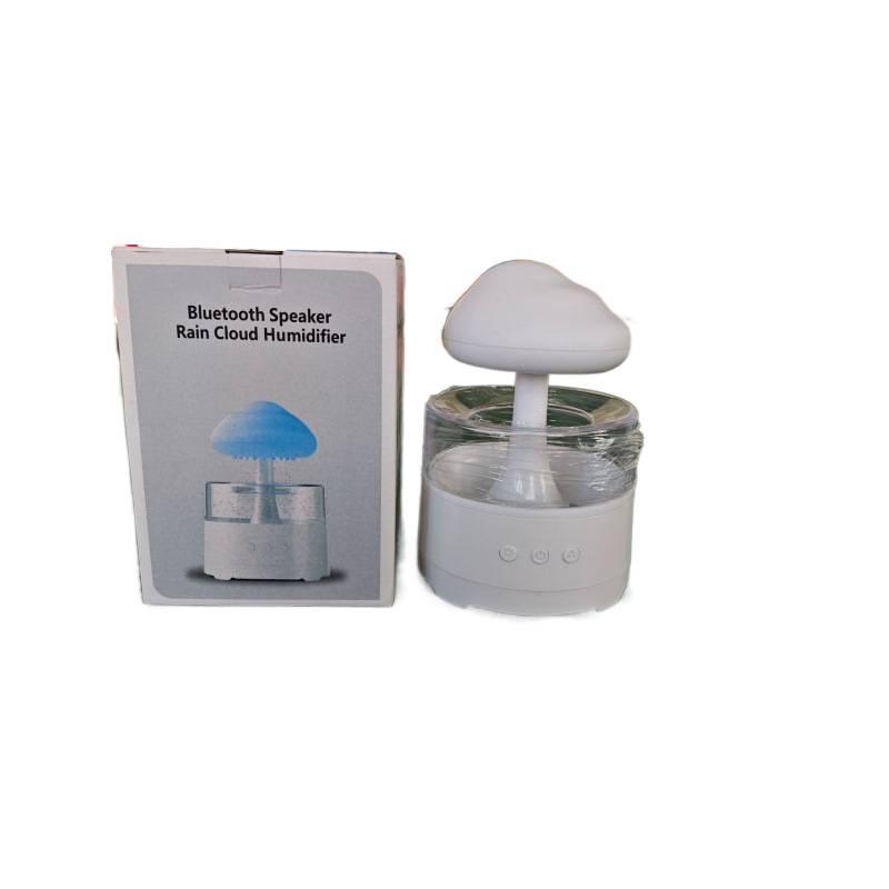 New Mini Desktop Rain Sound Humidifier with Night Light and Colorful Gradient for Bedroom Relaxation