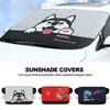 Cartoon Car Windshield Heat-insulating Cover Auto Front Window Frost Blanket Snow Cover For Suv Trucks Winter Car Accessories