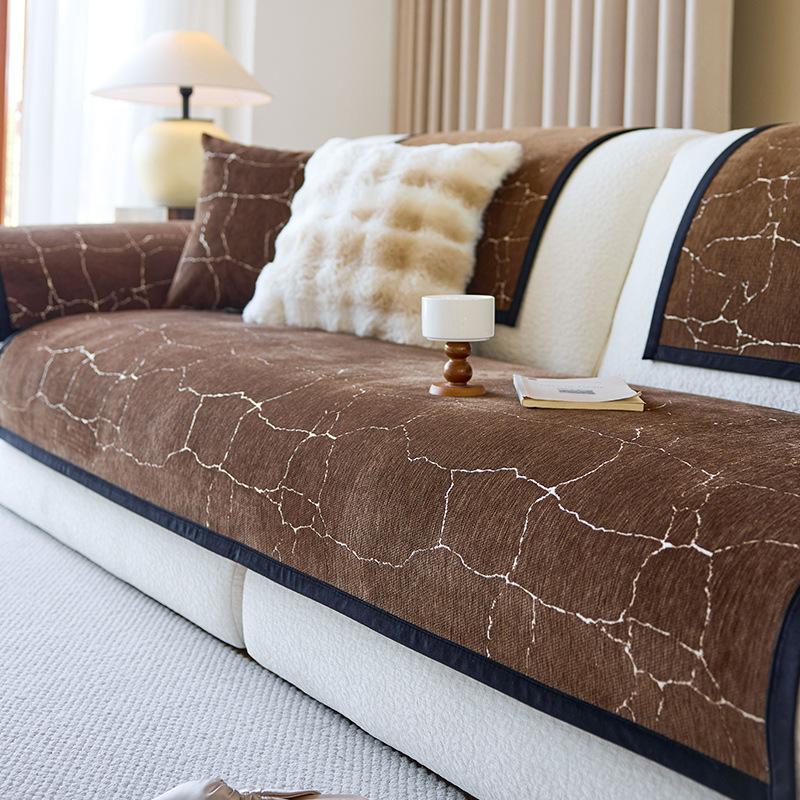 Sofa Cushion, Universal In All Seasons, Non-Slip And Dirt-Resistant Seat Cushion, Chenille Anti-Cat Scratch Sofa Cover, Cloth Towel
