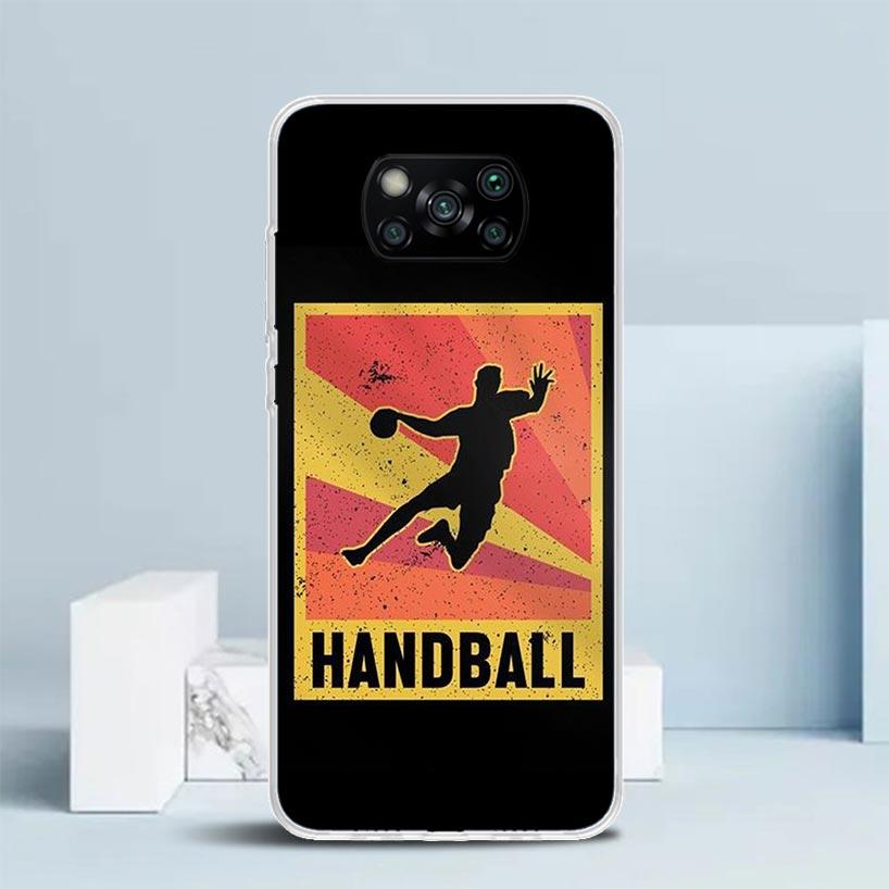 Handball Sport Phone Case For Xiaomi Poco F7 Ultra X5 X6 X7 Pro M7 Redmi 15C 15 13C 13 12C 12 10C 10 10A 9 9C 9A 9T Cover Poco X