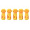 5pcs Cat Paw Shape Cuticle Scissors Cover Protector INS Style Silicone Cuticle Trimmer Protective Sleeve Elastic